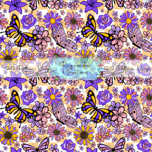 Checkered Butterfly Vinyl