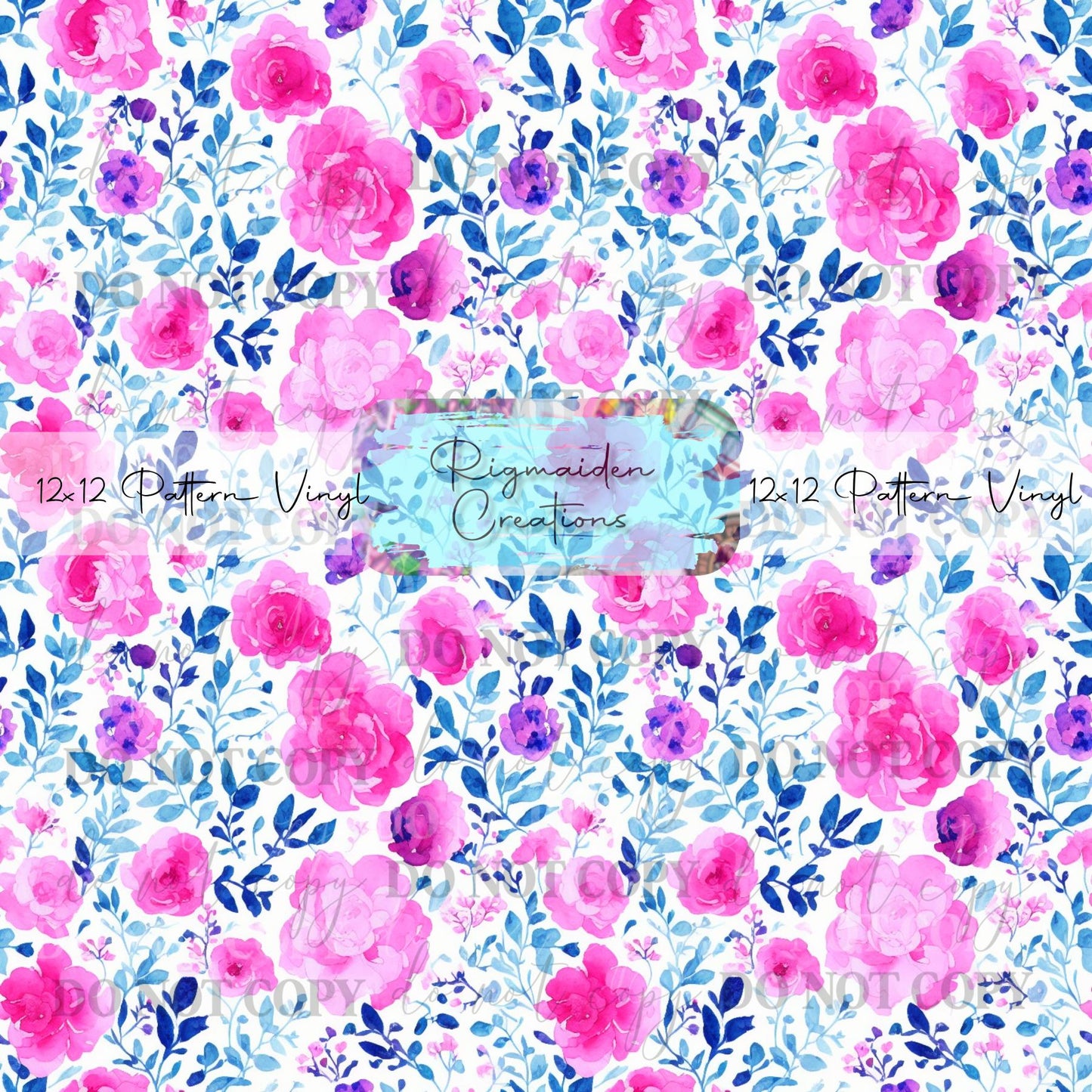 Watercolor Floral Vinyl