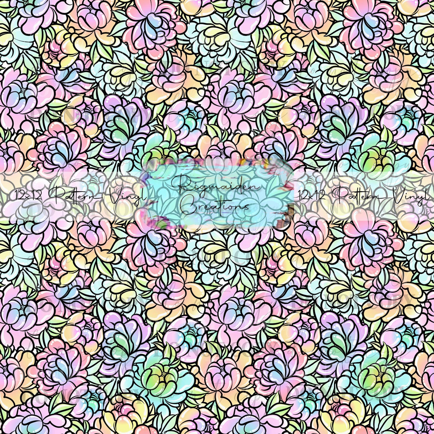 Pastel Rainbow Floral