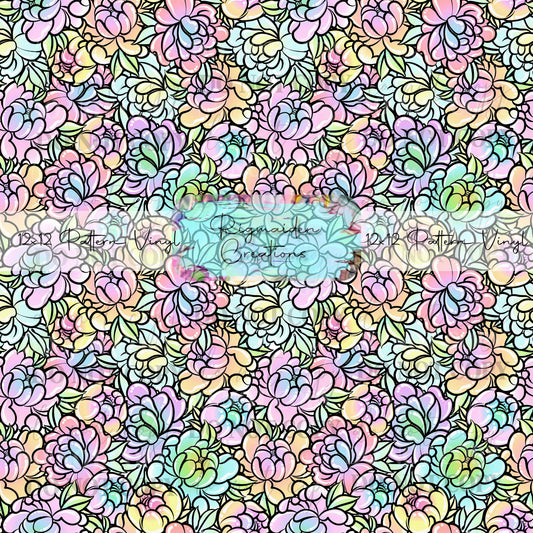 Pastel Rainbow Floral