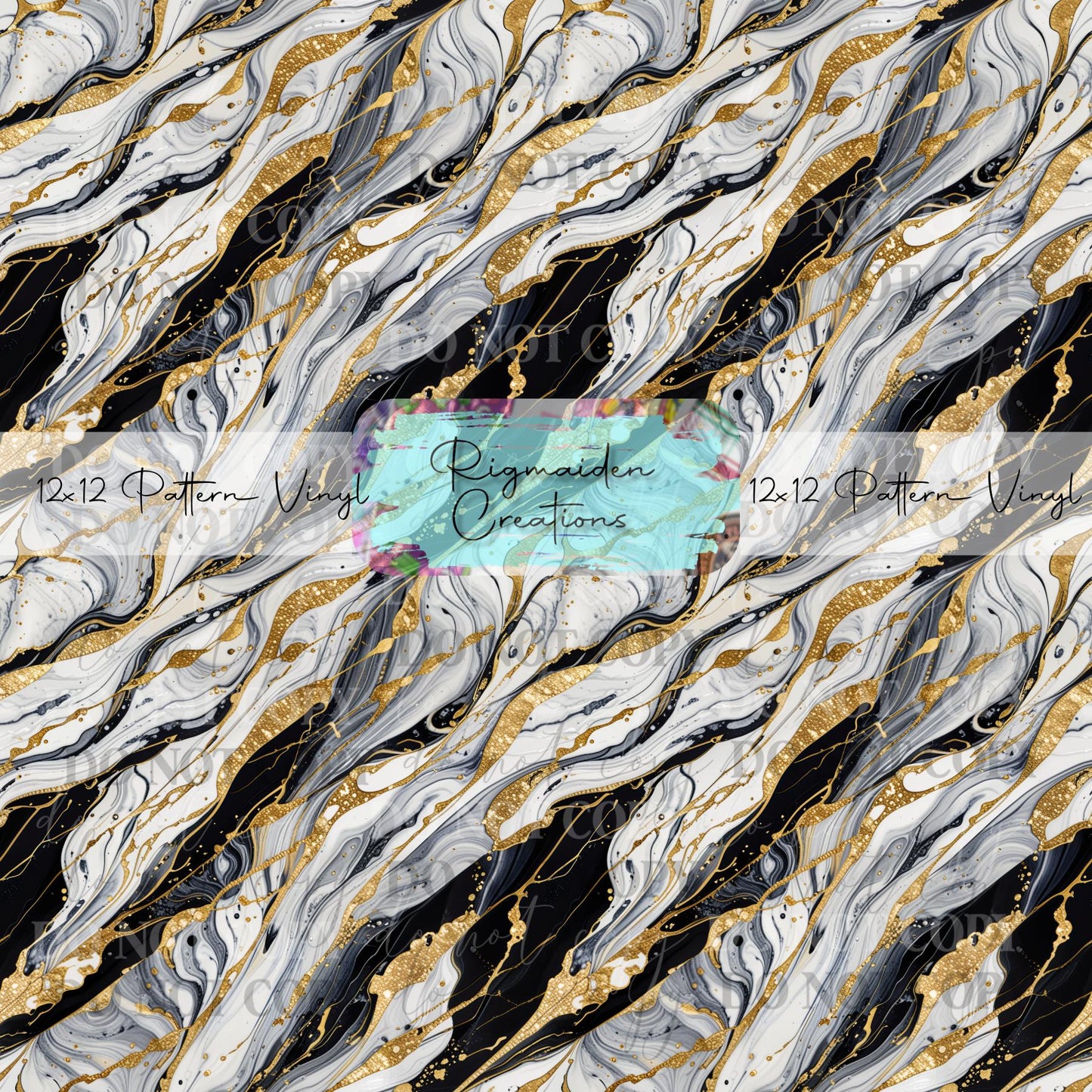 Black And Gold Marble Vinyl