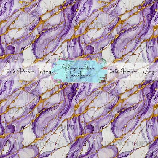 Purple And Gold Marble Vinyl