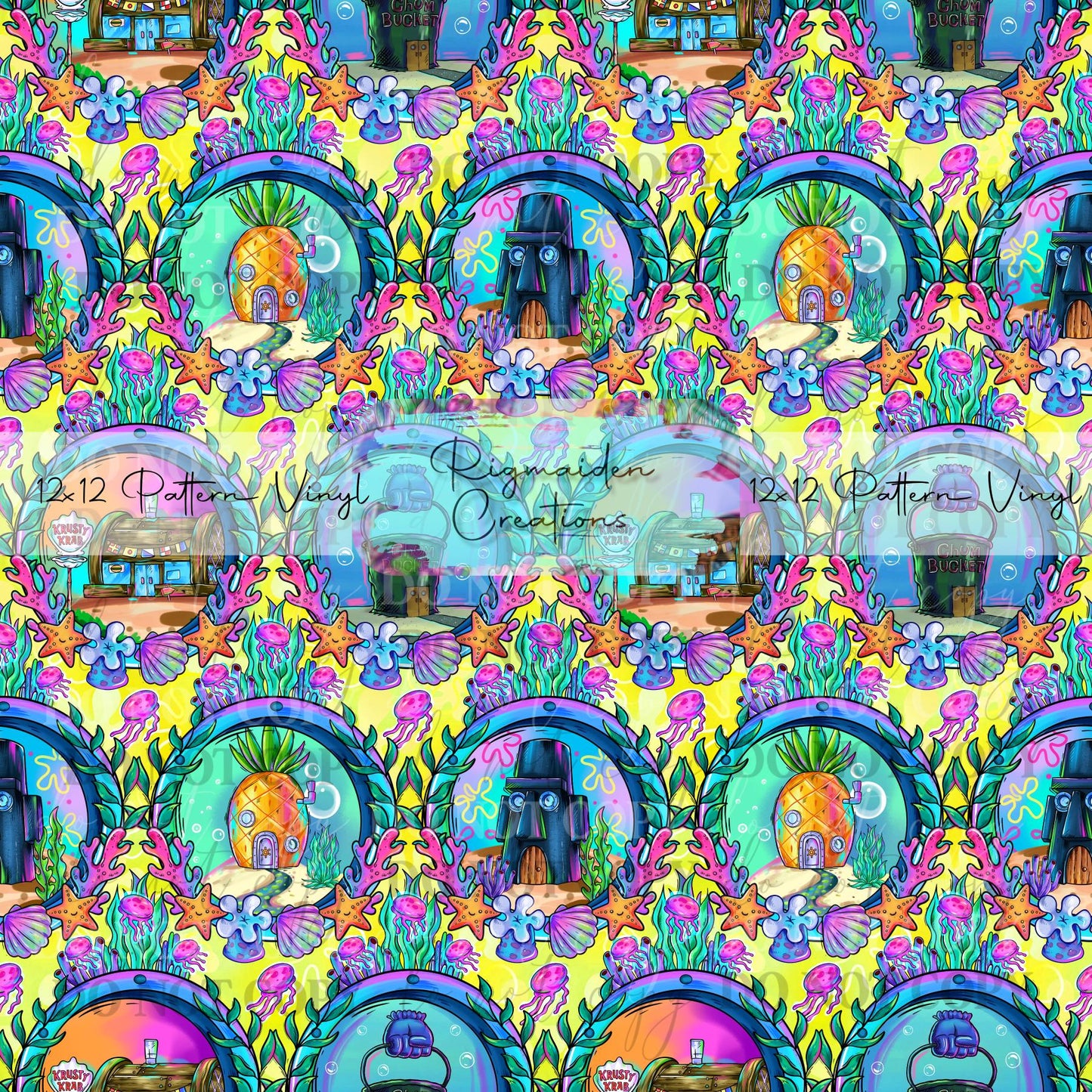 Sea Sponge Houses MULTIPLE OPTIONS Vinyl