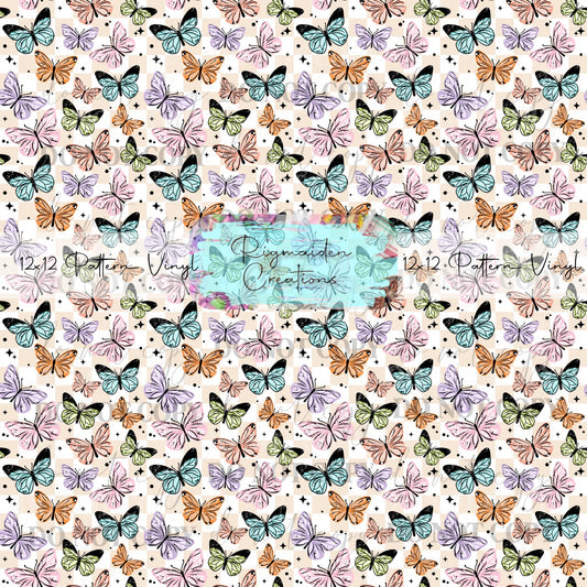 Butterfly Checkered Vinyl