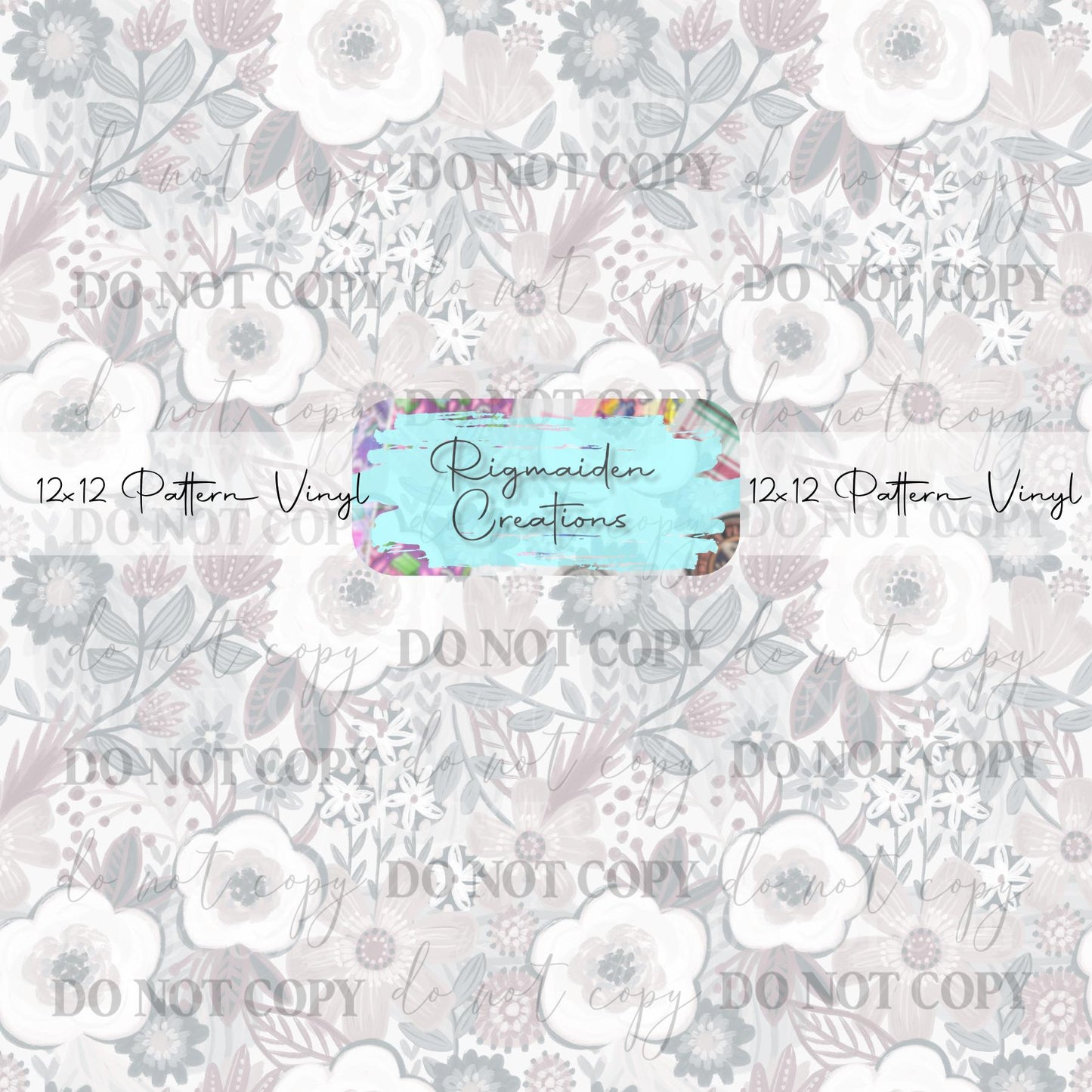 Muted Watercolor Floral Vinyl