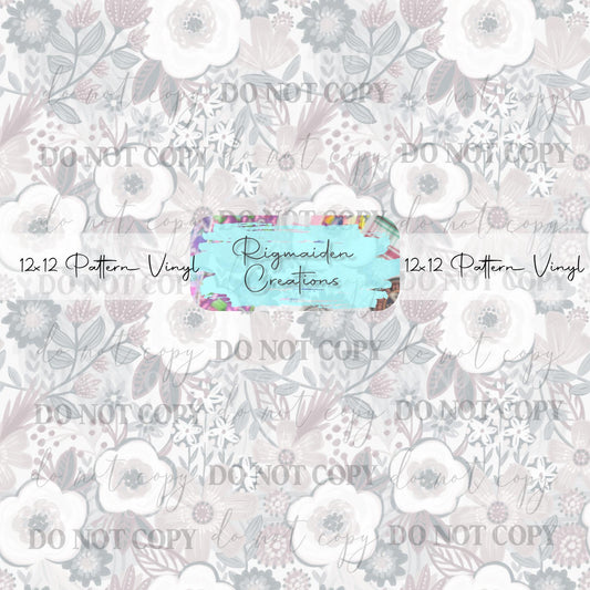 Muted Watercolor Floral Vinyl