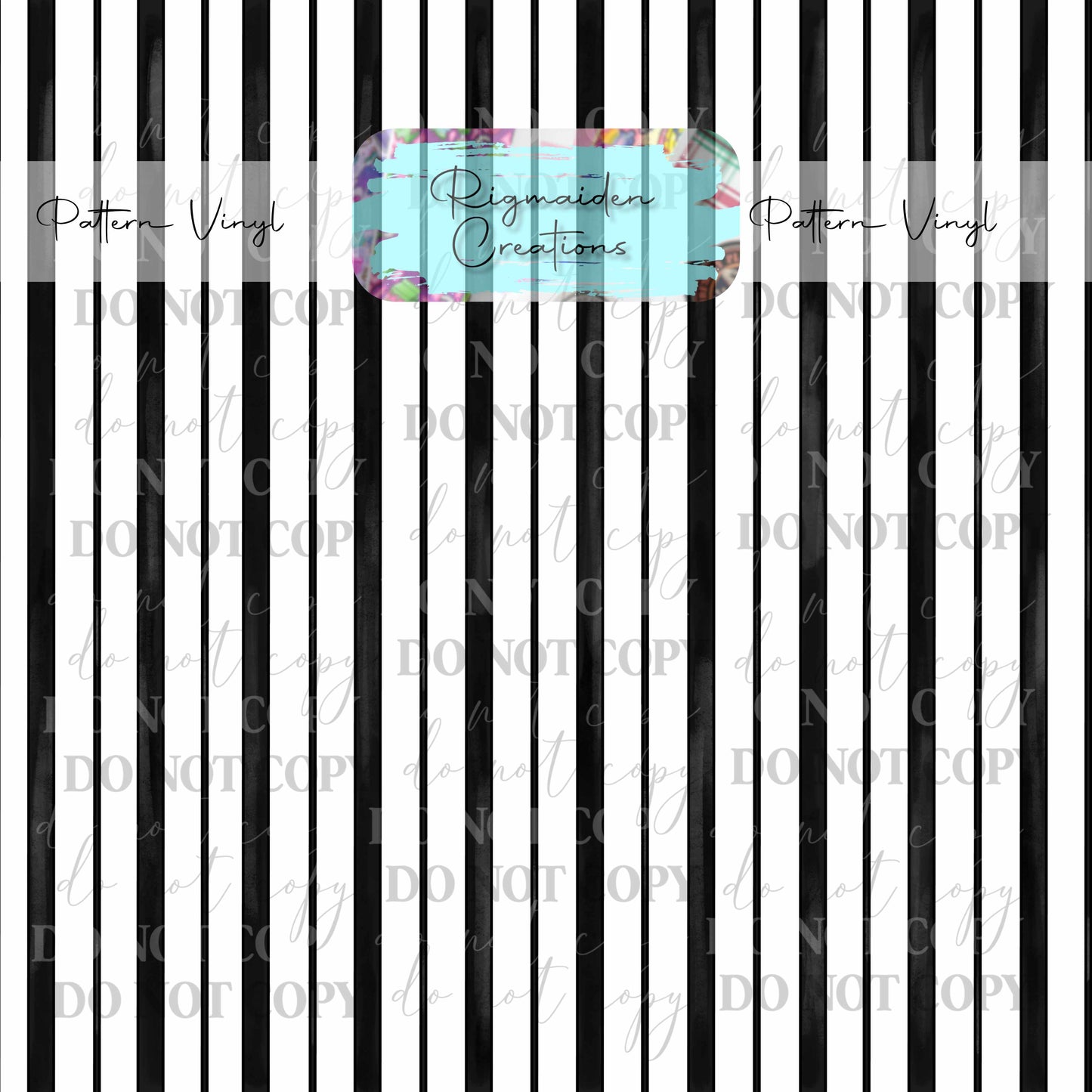 HM Black and White Stripes Vinyl