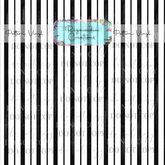 HM Black and White Stripes Vinyl