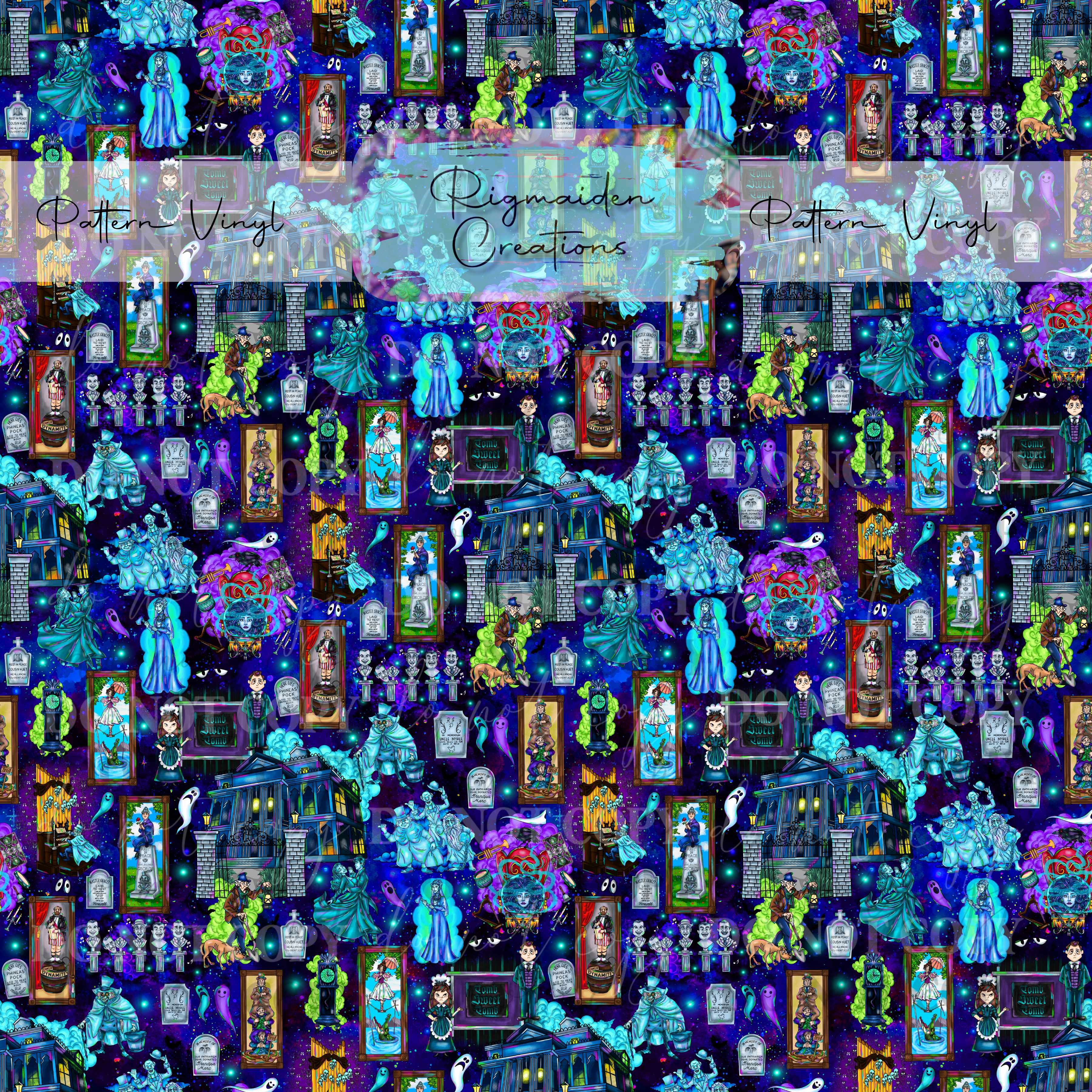 Haunted Mansion Icons 4 Vinyl – Rigmaiden Creations