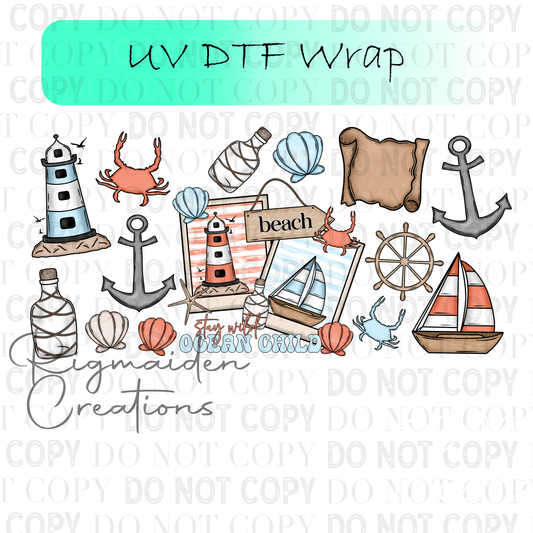 Ocean Child UV DTF Wrap