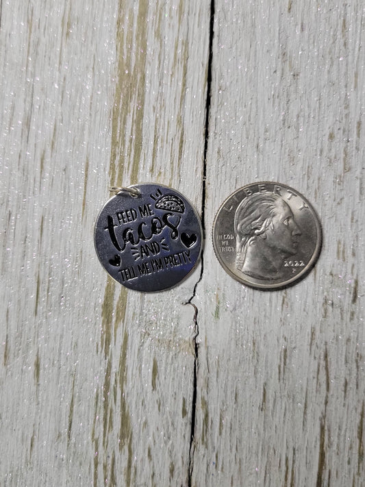 Feed Me Tacos Zipper Charm