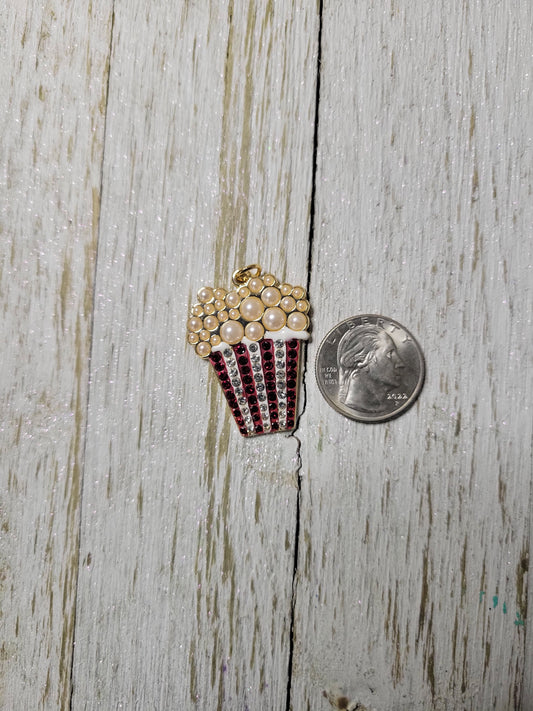 Popcorn Bucket Zipper Charm