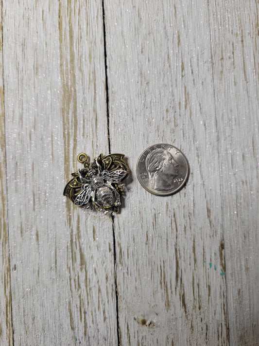 Metal Bee Zipper Charm