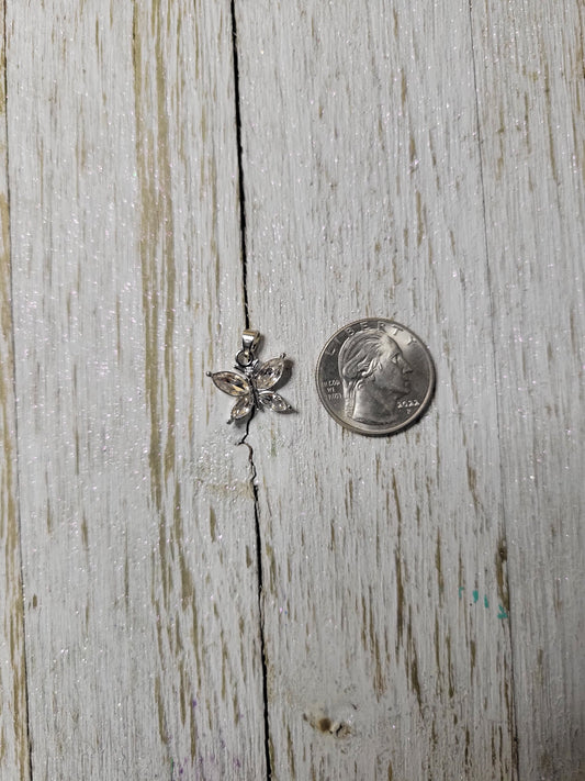Gem Butterfly Zipper Charm