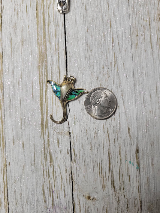 Manta Ray Zipper Charm