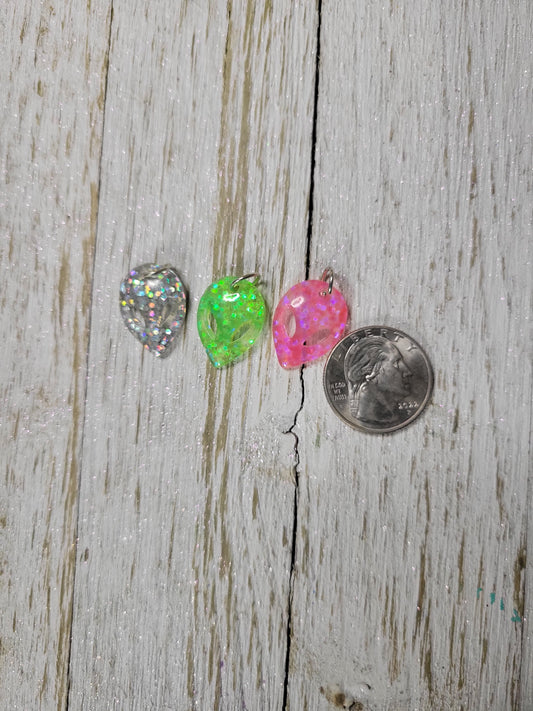 Alien 3pk Zipper Charm