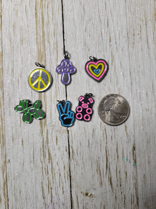 Groovy Charm Bundle Zipper Charm