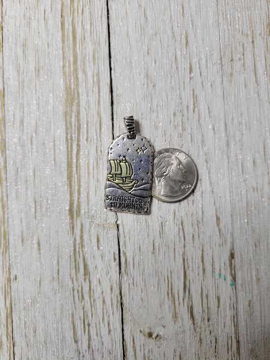 Straight til Morning Zipper Charm