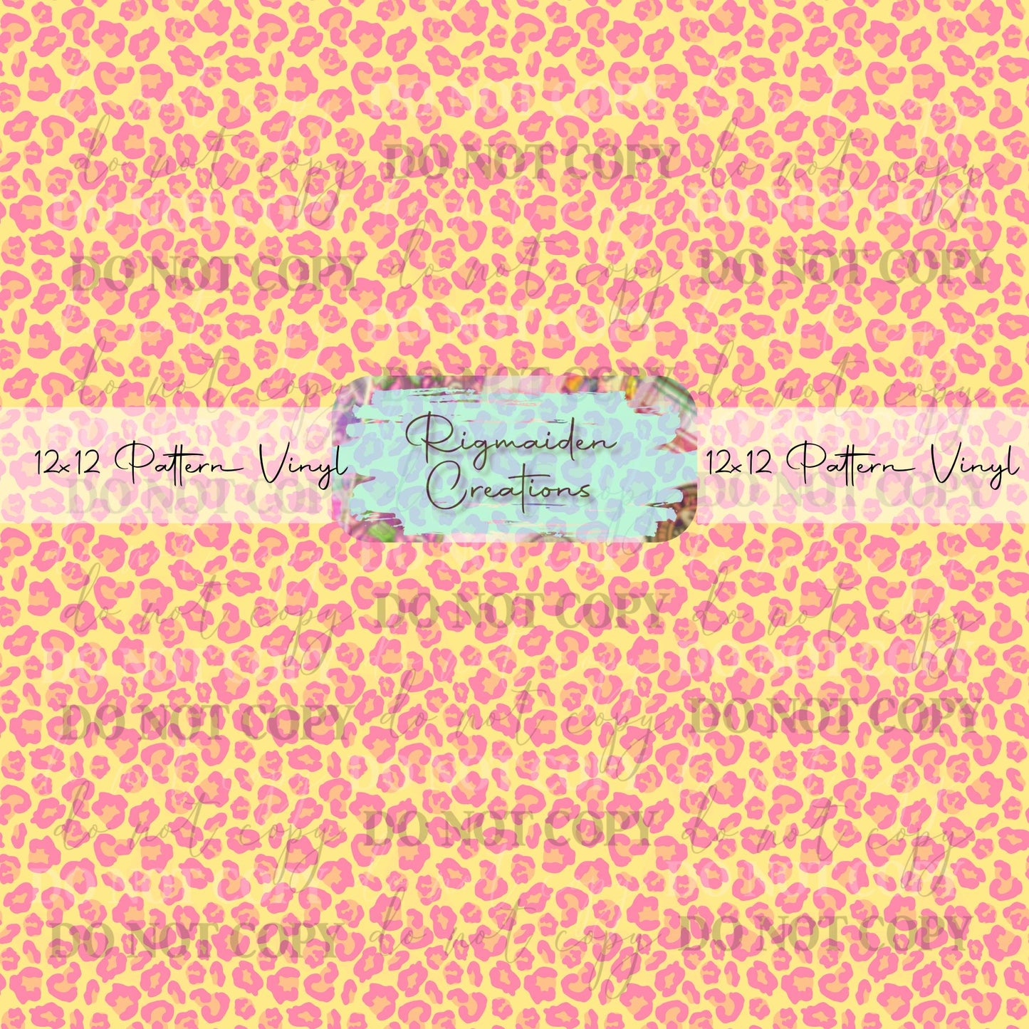 Pink and Yellow Cheetah Vinyl
