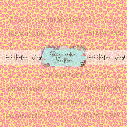 Pink and Yellow Cheetah Vinyl