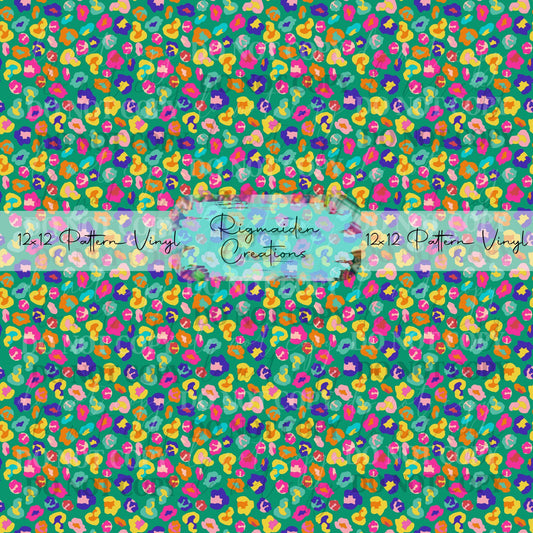 Rainbow Cheetah Print Vinyl